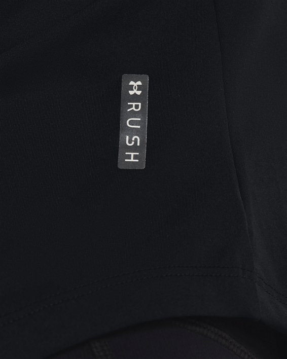 Women's UA RUSH™ HeatGear® Short Sleeve, Black, pdpMainDesktop image number 4
